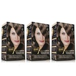 Ficha técnica e caractérísticas do produto Kit Coloração Permanente BeautyColor Escuro Acinzentado 6.1 com 3 Unidades