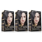 Ficha técnica e caractérísticas do produto Kit Coloração Permanente BeautyColor Preto Azulado 2.11 com 3 Unidades - Avelis