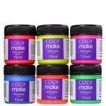 Ficha técnica e caractérísticas do produto Kit Colormake Fluor Tinta Facial (6 Unidades)