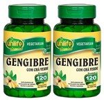 Ficha técnica e caractérísticas do produto Kit com 02 Gengibre com Chá Verde 120 Comprimidos Unilife Vitamins