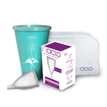 Ficha técnica e caractérísticas do produto Kit com 1 Coletor Menstrual Modelo A, 1 Copo Esterilizador e 1 Necessaire Branca – Inciclo