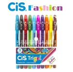 Ficha técnica e caractérísticas do produto Caneta Cis Trigel Cores Fashion - Kit C/ 10 Cores