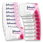 Ficha técnica e caractérísticas do produto Kit com 16 Sabonetes em Barra Johnson's Daily Care Rosas e Sândalo 80g