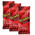 Ficha técnica e caractérísticas do produto Kit com 18 Preservativo Blowtex Morango C/ 6 Un Cada