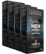 Ficha técnica e caractérísticas do produto Kit com 4 Cremes Depilatório Men Íntimo 95g - Depimiel