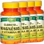 Ficha técnica e caractérísticas do produto Kit com 4 Frascos de Cloreto de Magnésio P.A. Unilife 120 Capsulas + Vitamina B6