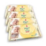 Ficha técnica e caractérísticas do produto Kit com 4 Lenços Umedecidos JOHNSON`S Baby Recém Nascido Sem Fragrância 48 Unidades