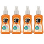 Ficha técnica e caractérísticas do produto Kit com 4 Repelente SBP Advanced Kids Spray 100ml