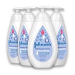 Ficha técnica e caractérísticas do produto Kit com 4 Sabonetes Líquido JOHNSON’S Baby Hidratação Intensa 400ml