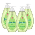 Ficha técnica e caractérísticas do produto Kit com 4 Shampoos Johnson`s Baby Cabelos Claros 750ml