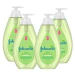Ficha técnica e caractérísticas do produto Kit com 4 Shampoos Johnson's Baby Cabelos Claros 750ml