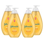 Ficha técnica e caractérísticas do produto Kit com 4 Shampoos Johnson's Baby Regular 750ml