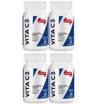 Ficha técnica e caractérísticas do produto Kit com 4 X Vita C 60 Cápsulas - Vitafor