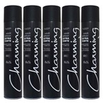 Ficha técnica e caractérísticas do produto Kit Com 5 Fixador Para Cabelo Charming Hair Spray Extra Forte 400ml - Cless