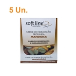 Kit Com 5 Sachês de Creme de Hidratação Profunda Mandioca - Soft Line