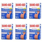 Ficha técnica e caractérísticas do produto Kit com 6 Band Aid Ultra Proteção Curativo com 15