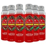 Kit com 6 Desodorantes Antitranspirante Old Spice Jato Lenha 150ml
