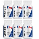 Ficha técnica e caractérísticas do produto Kit com 6 X Vita C 60 Cápsulas - Vitafor