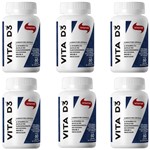 Ficha técnica e caractérísticas do produto Kit com 6 X Vita D 60 Cápsulas de 500 Mg - Vitafor