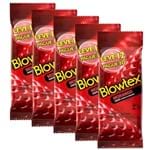 Ficha técnica e caractérísticas do produto Kit com 60 Preservativo Blowtex Morango Leve 60 Pague 50