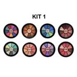 Ficha técnica e caractérísticas do produto Kit com 8 Mini Paletas de Sombra Ruby Rose