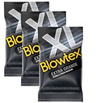 Ficha técnica e caractérísticas do produto Kit com 9 Preservativo Blowtex Extra Grande C/ 3 Un Cada