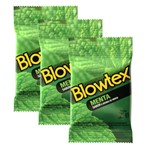Ficha técnica e caractérísticas do produto Kit com 9 Preservativo Blowtex Menta C/ 3 Un Cada