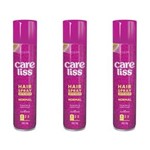 Ficha técnica e caractérísticas do produto Kit com 3 Care Liss Hair Spray Normal 400ml