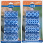 Ficha técnica e caractérísticas do produto Kit com 2 Cartelas de Refil de Saquinhos Sacola Cata caca Chalesco - Sacolas Biodegradáveis pega fezes - Azul