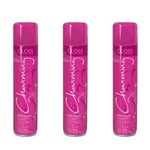 Ficha técnica e caractérísticas do produto Kit com 3 Charming Gloss Hair Spray 400ml
