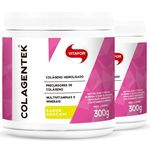 Ficha técnica e caractérísticas do produto Colágeno Hidrolisado Colagentek Vitafor 300g Abacaxi