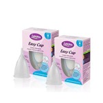 Ficha técnica e caractérísticas do produto Kit com 2 Coletores Menstruais Easy Cup B (fluxo Leve a Médio)