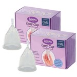 Kit com 2 Coletores Menstruais Easy Cup CML (Colo Médio Longo) - Lumma