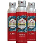 Ficha técnica e caractérísticas do produto Kit com 3 Desodorantes Antitranspirantes Old Spice Pegador 150mL