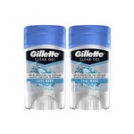 Ficha técnica e caractérísticas do produto Kit com 2 Desodorantes Gillette Antitranspirante Clear Gel Cool Wave 45g