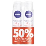 Ficha técnica e caractérísticas do produto Kit com 2 Desodorantes Nivea Dry Comfort Plus Aerossol com 50% de Desconto na 2° Unidade