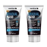 Ficha técnica e caractérísticas do produto Kit com Dois Shampoos que Reduz Cabelos Brancos Gradual Men