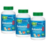 Ficha técnica e caractérísticas do produto Kit com 3 Dolomita com Vitamina D - Unilife - 120 Cápsulas