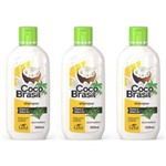 Ficha técnica e caractérísticas do produto Kit com 3 Gota Dourada Coco Brasil Shampoo Alecrim 300ml