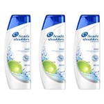 Ficha técnica e caractérísticas do produto Kit com 3 Head & Shoulders Apple Maçã Shampoo Anticaspa 400ml