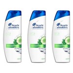 Ficha técnica e caractérísticas do produto Kit com 3 Head & Shoulders Detox Shampoo Anticaspa 400ml