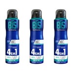 Ficha técnica e caractérísticas do produto Kit com 3 Herbíssimo Bis Blue Ice Desodorante Aerosol 150ml
