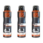 Ficha técnica e caractérísticas do produto Kit com 3 Herbíssimo Bis Dark Silver Desodorante Aerosol 150ml