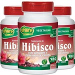 Ficha técnica e caractérísticas do produto Kit com 3 Hibisco com Gengibre 180 Comprimidos Unilife