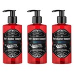 Ficha técnica e caractérísticas do produto Kit com 3 Kelma Halls Barber Shampoo Cabelo e Barba 2em1 250ml