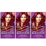 Ficha técnica e caractérísticas do produto Kit com 3 Koleston Coloração Capilar 5546 Amora