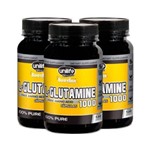 Kit - 3 L-Glutamina 100% Pura Unilife 120 Cápsulas