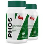 Ficha técnica e caractérísticas do produto Kit com 2 Lecitina de Soja Phos Fosfatidilcolina 120 cápsulas da Vitafor