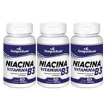 Ficha técnica e caractérísticas do produto Kit com 3 Niacina Vitamina B3 - Semprebom - 60 Cápsulas Cada de 240 Mg.