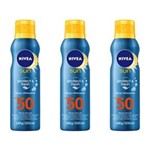 Ficha técnica e caractérísticas do produto Kit com 3 Nivea Sun Protect & Fresh Protetor Solar Fps50 Spray 200ml